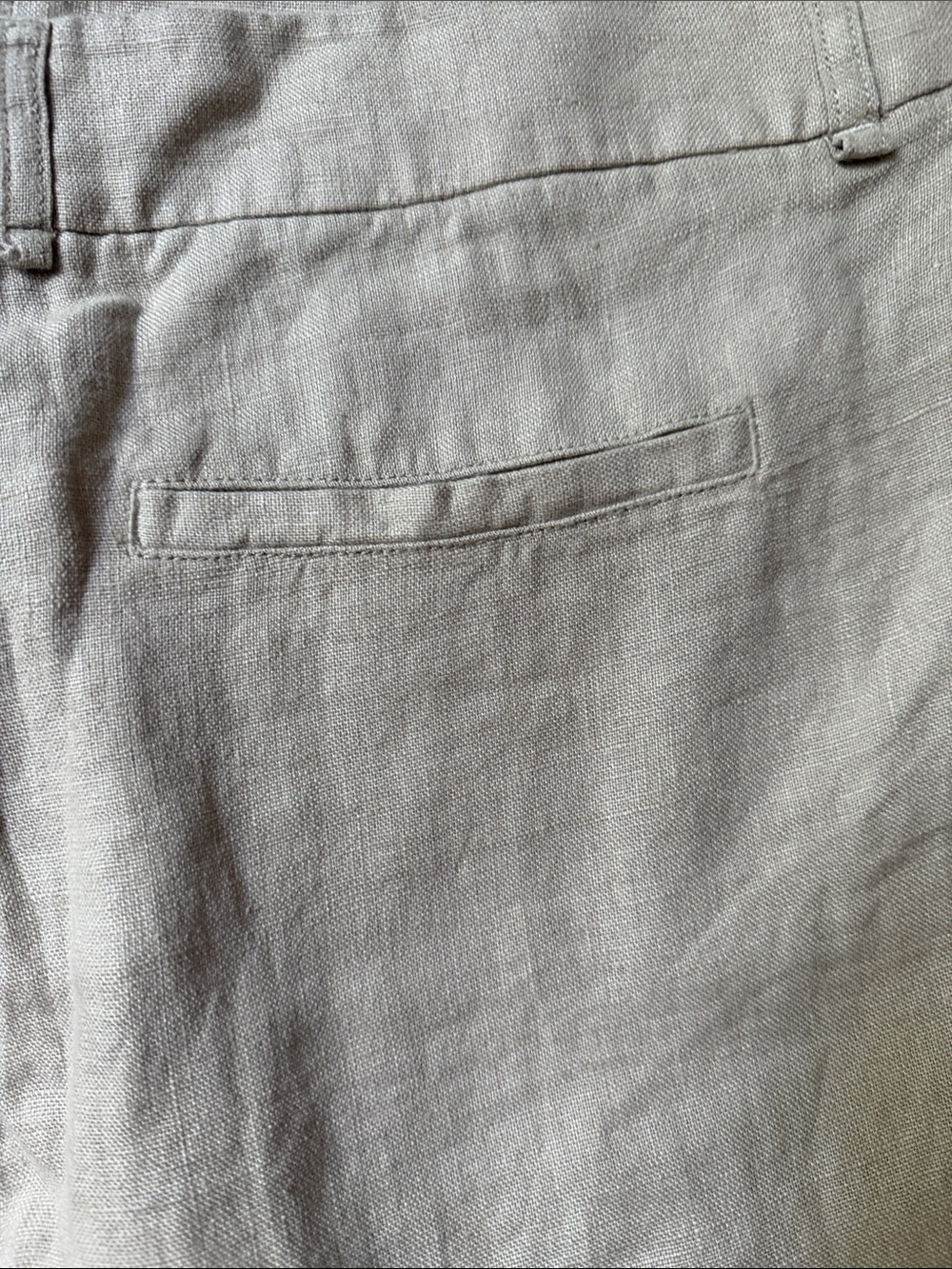 New With Tags Free people Women’s Linen Blend Pleated Shorts - Beige - Picture 6 of 6